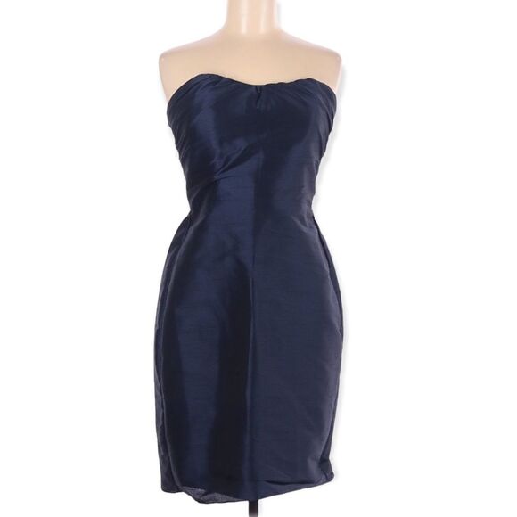 Jim Hjelm Occasions Blue Strapless Dress Size 12 - Picture 1 of 8